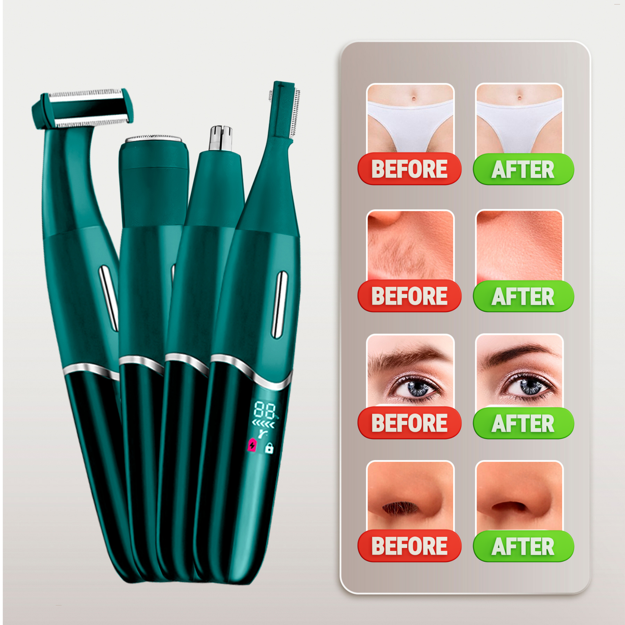 SANSBEAUTÉ® 4 IN 1 BIKINITRIMMER