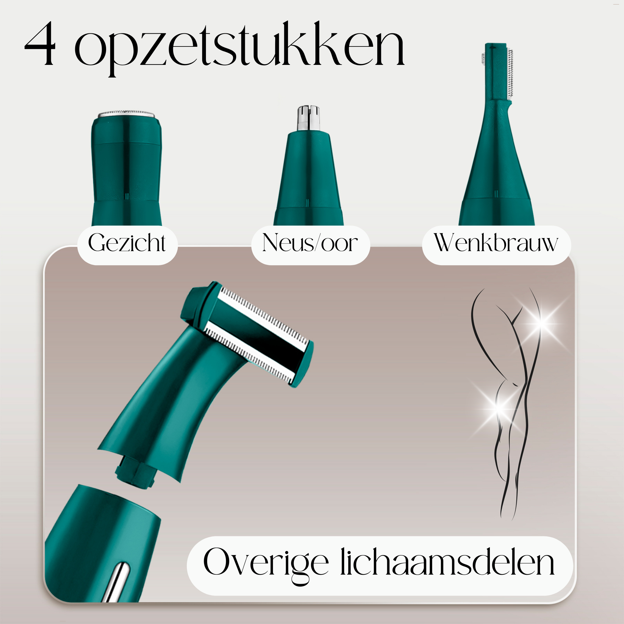 SANSBEAUTÉ® 4 IN 1 BIKINITRIMMER